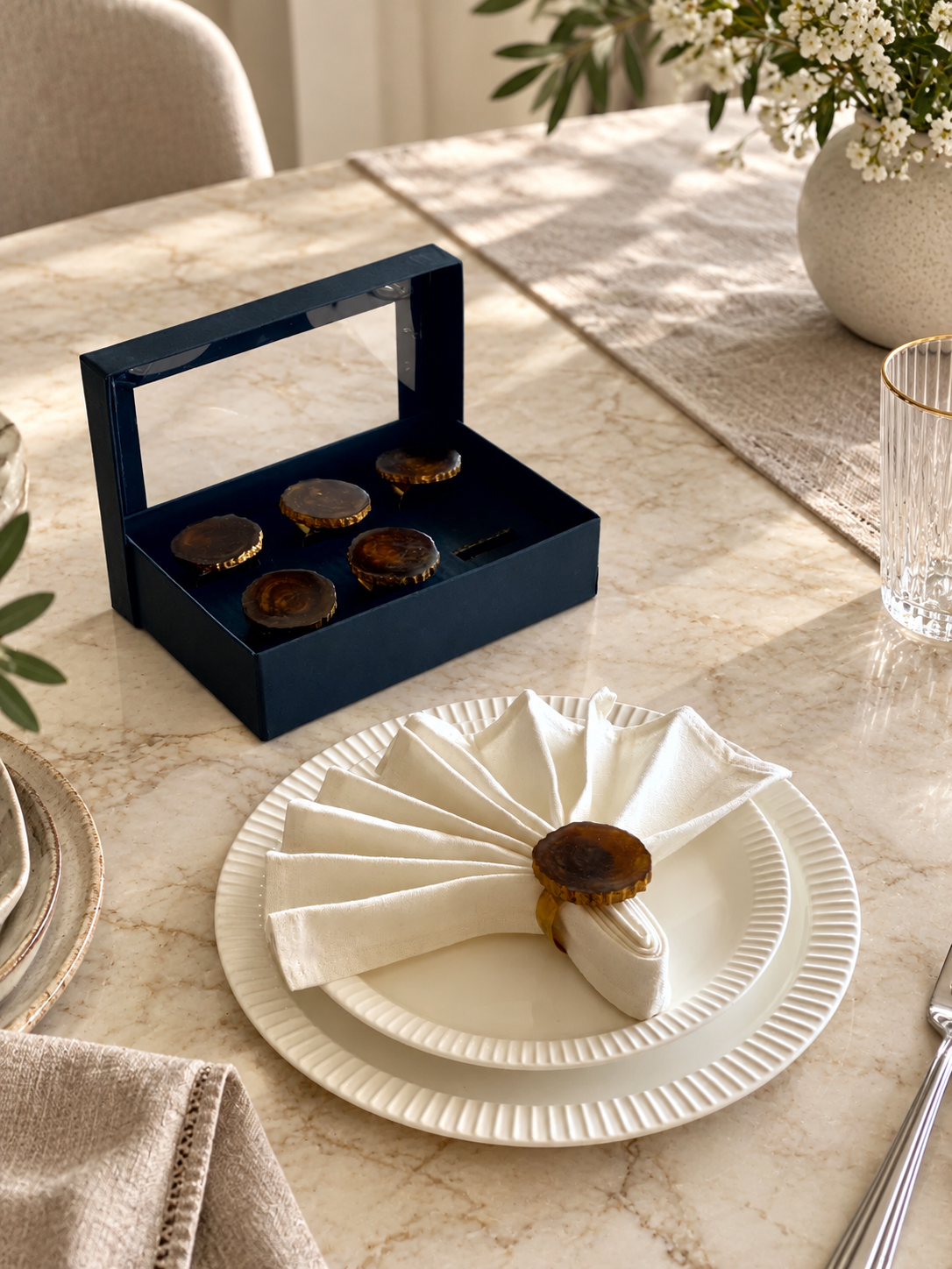 Sphere Napkin Rings - Set of 6