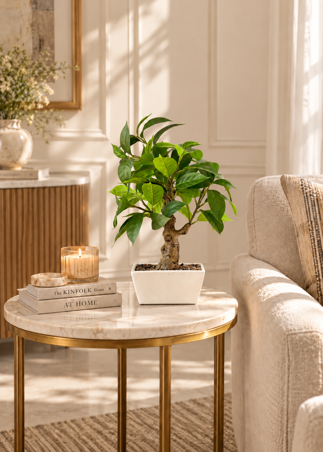 Artificial Jade Leaf Bonsai Plant