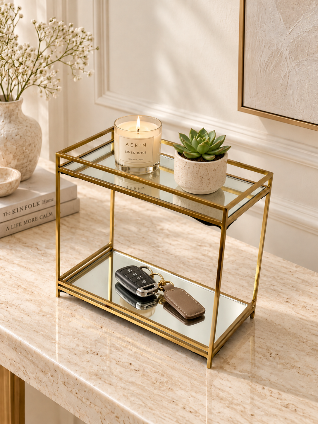 Milan Mirror Vanity Stand