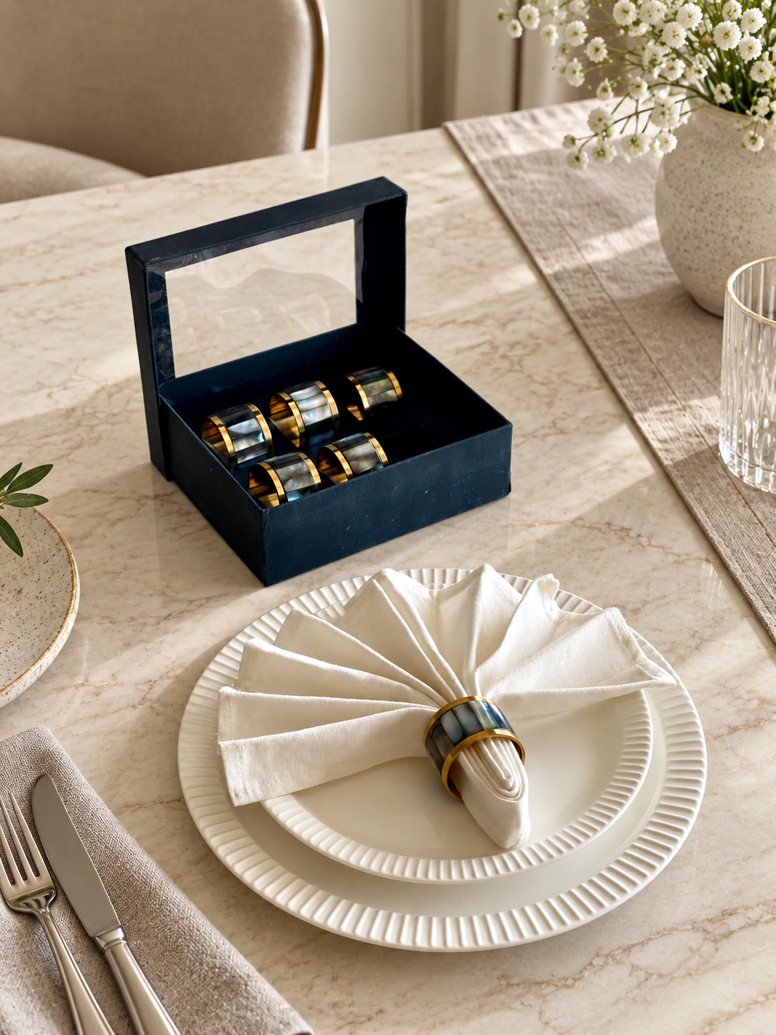 Eclipse Napkin Rings - Set of 6