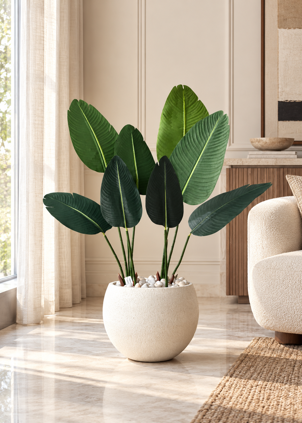 Artificial Broad Leaf Banana Plant - 4 Feet