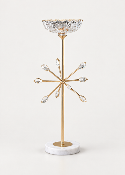 Zen Crystal Candle Urli - Medium