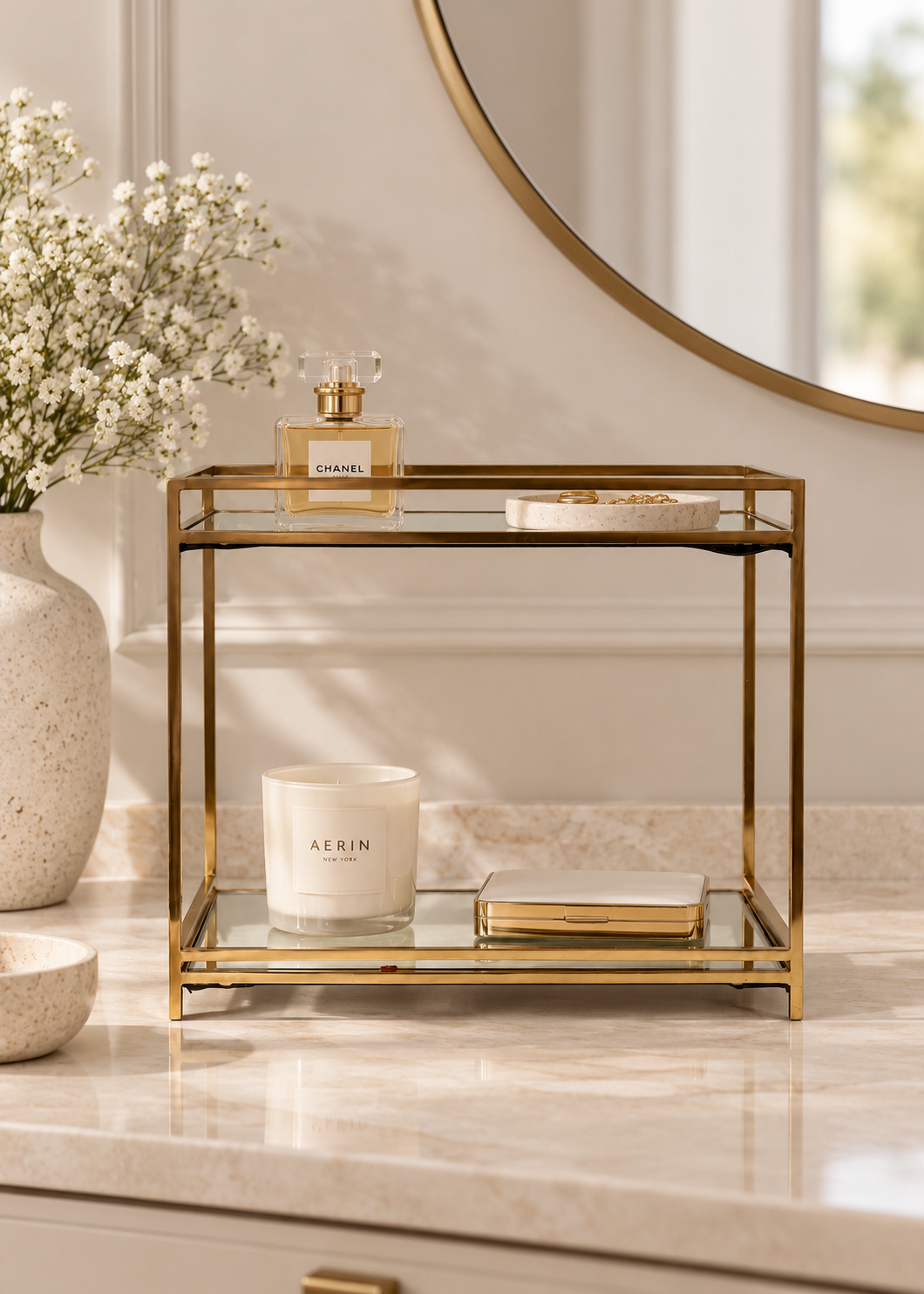Milan Mirror Vanity Stand