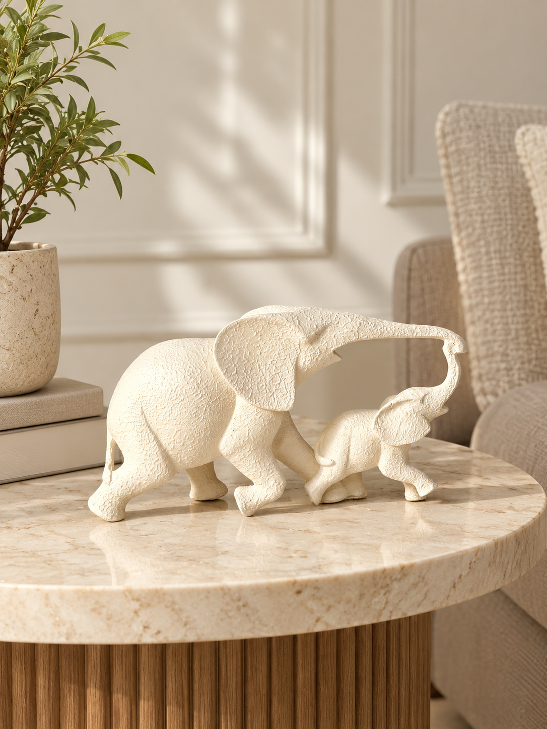 Aira Ivory Elephant Duo Accent