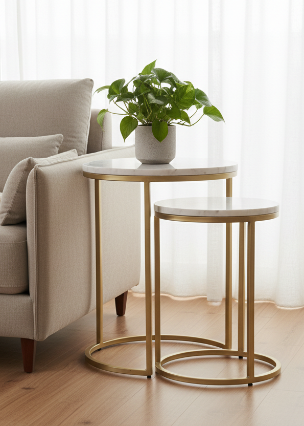 Oxford Marble Side Table (Set of 2)