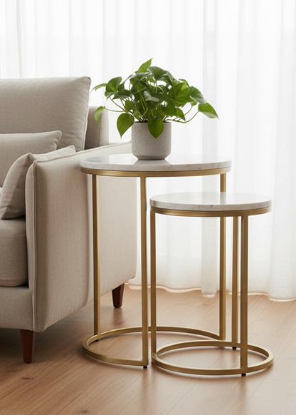 Oxford Marble Side Table (Set of 2)