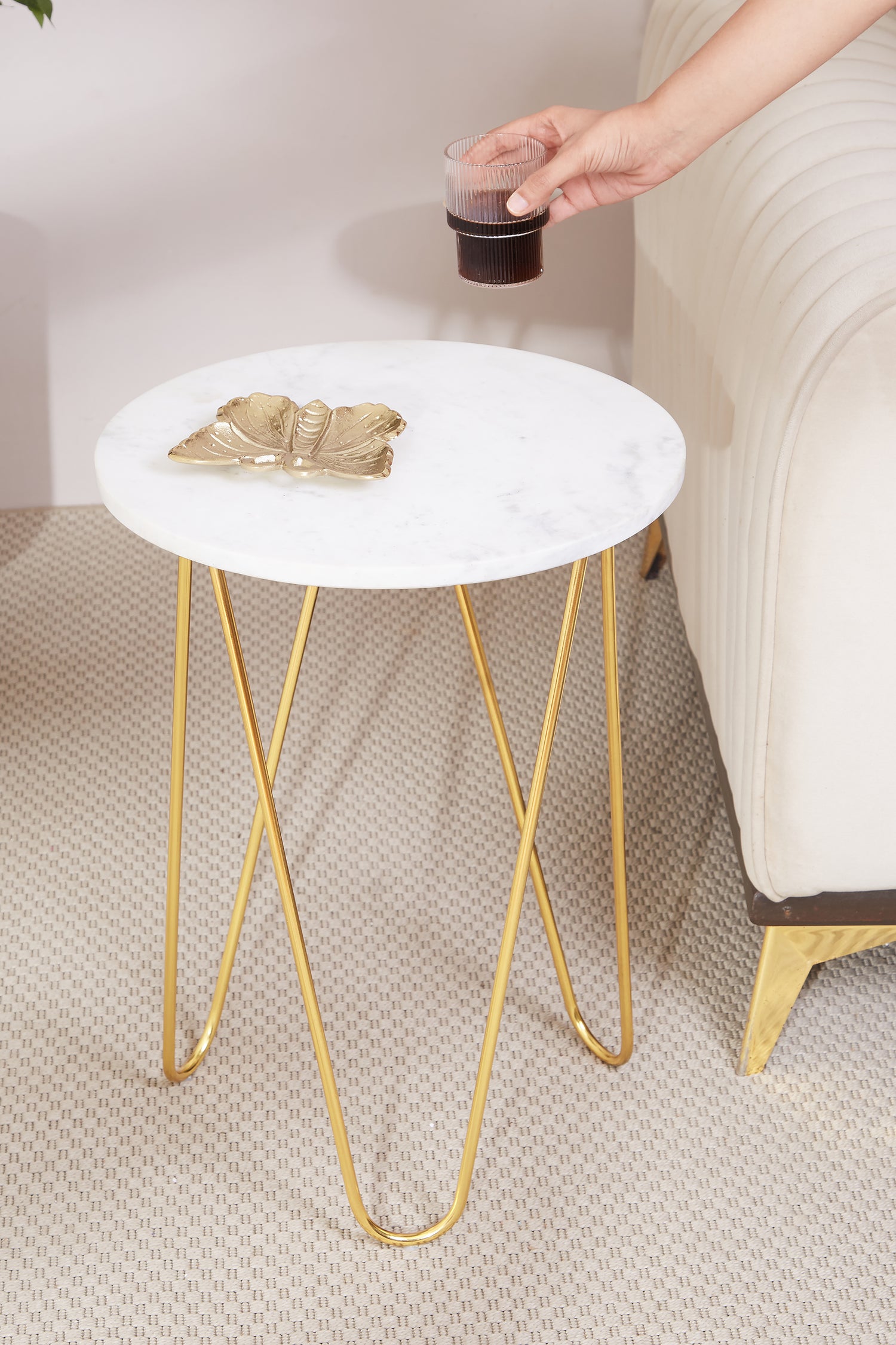 Halden Marble Side Table