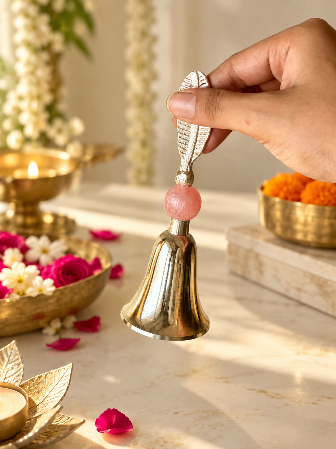 Padma Silver Diya Gift Set
