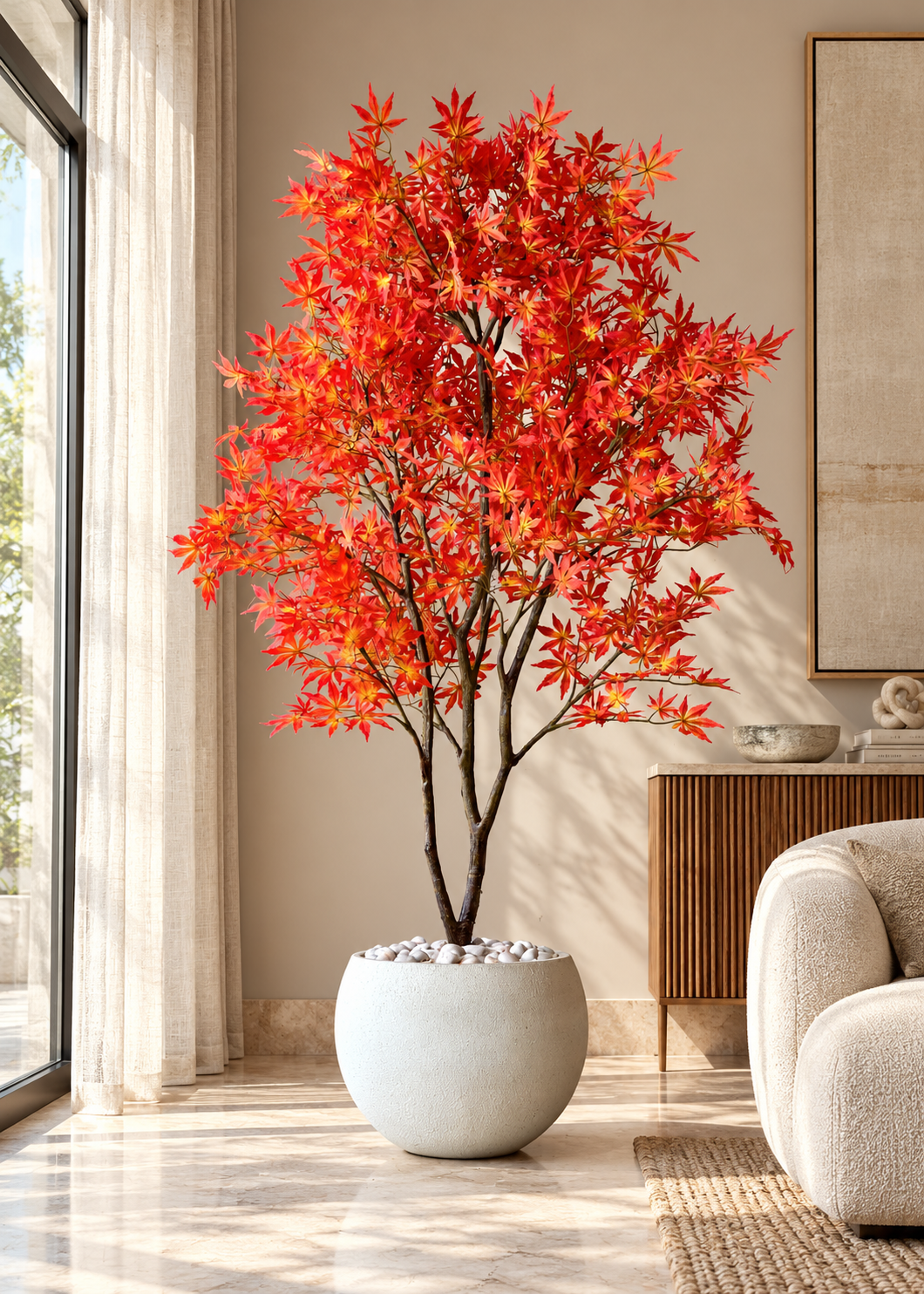 Artificial Japanese Maple Plant - 6.5 Feet