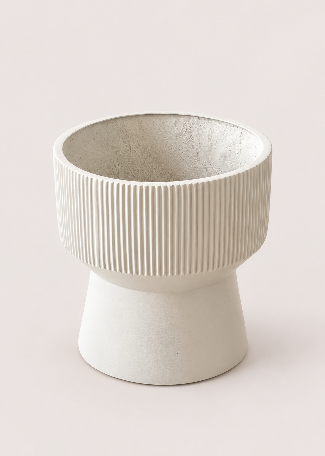 Sora Ripple Planters - Beige