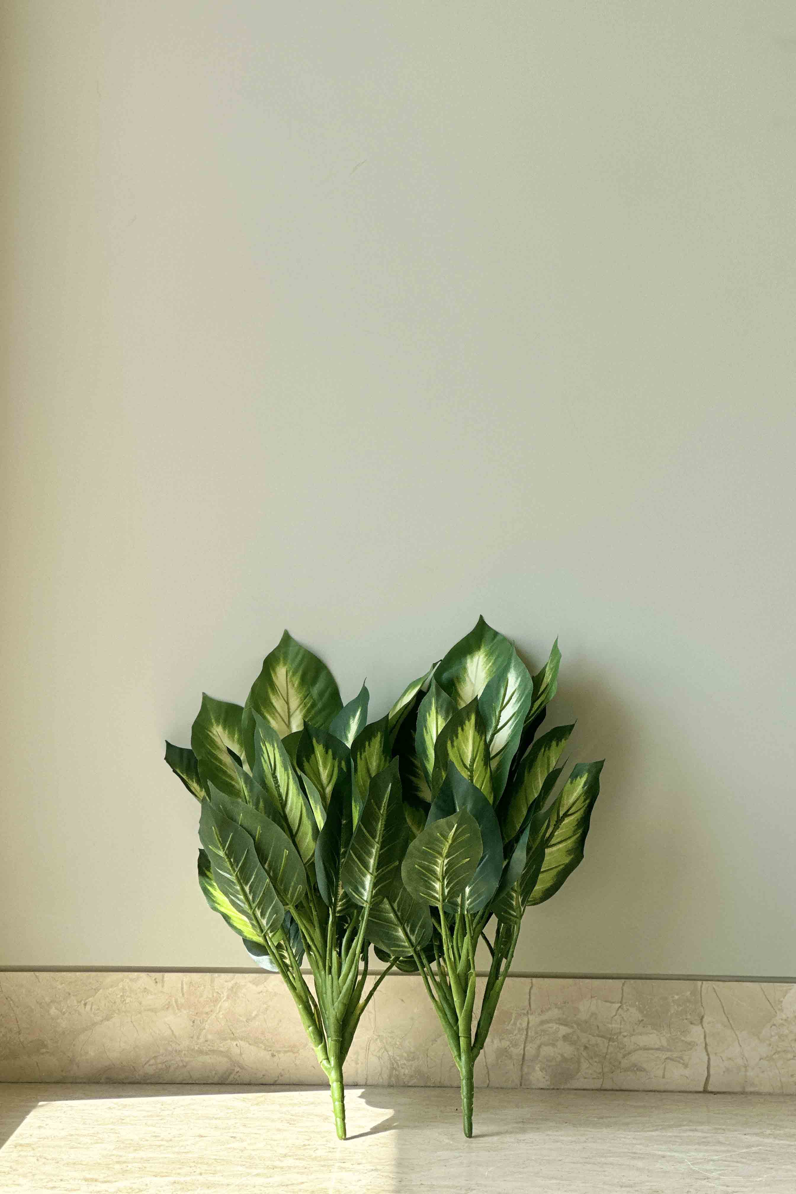 Artificial Peace Lilly Green Set Of 2 - 1.5 Feet (Set Of 2)