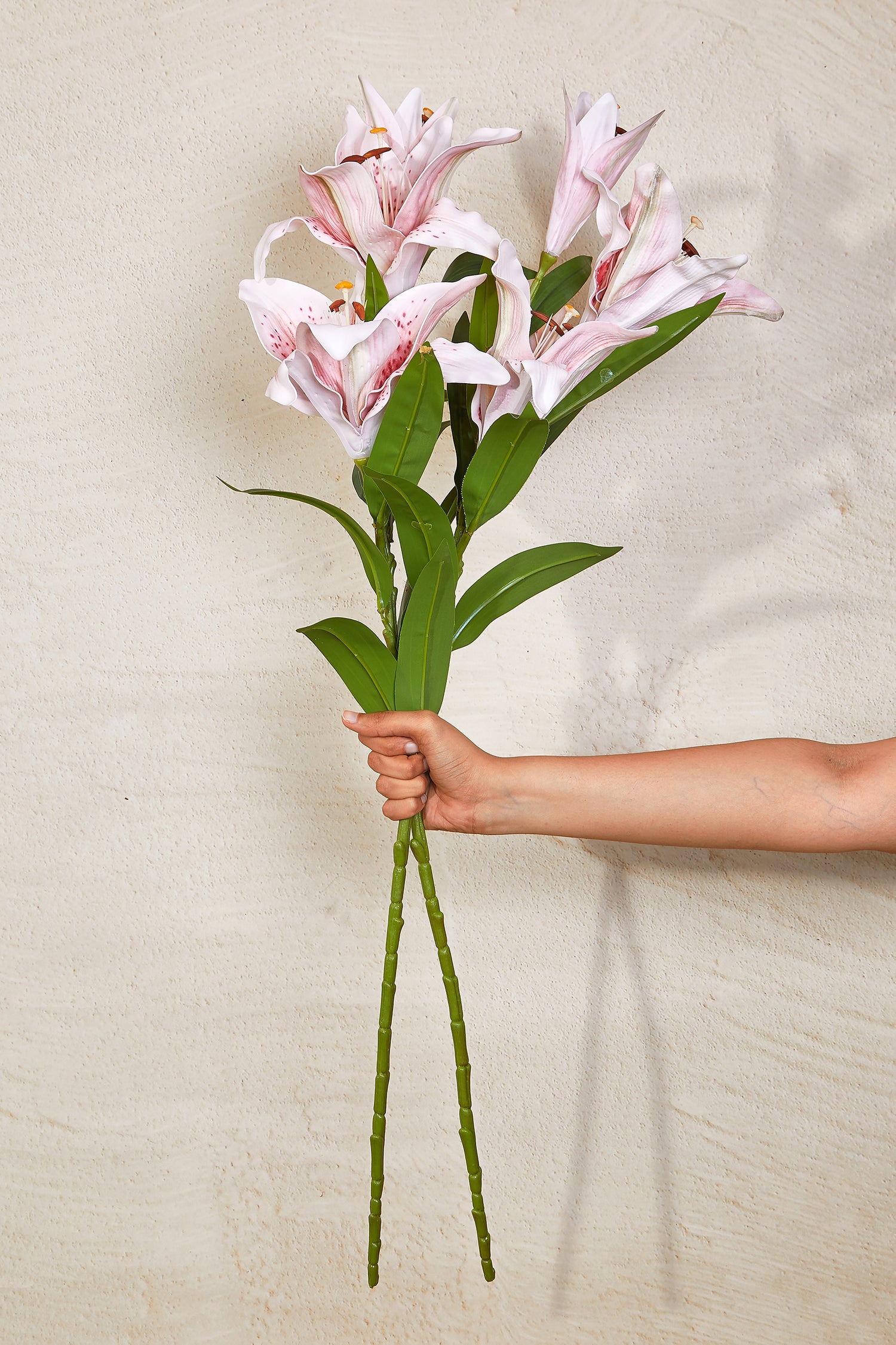 Artificial Pink Lily - Set Of 2