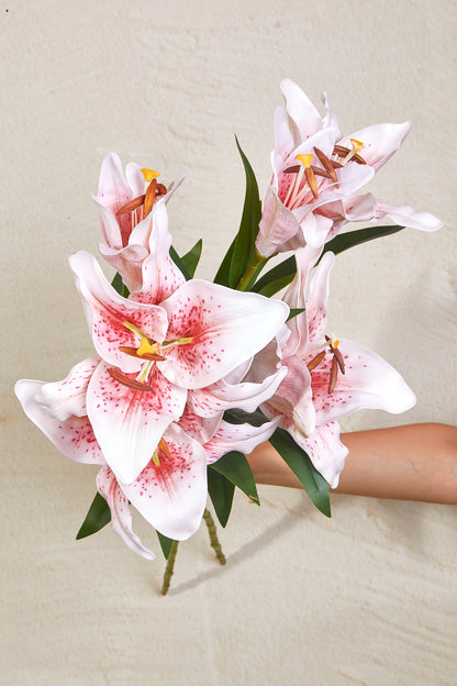 Artificial Pink Lily - Set Of 2