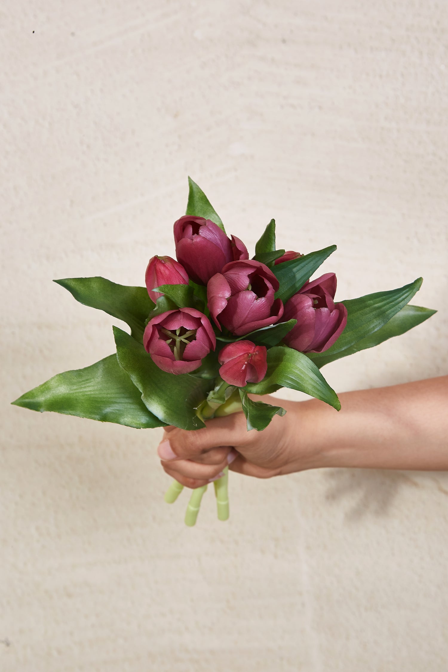 Purple Tulip Flower Bundle, Artificial Tulips & Flowers
