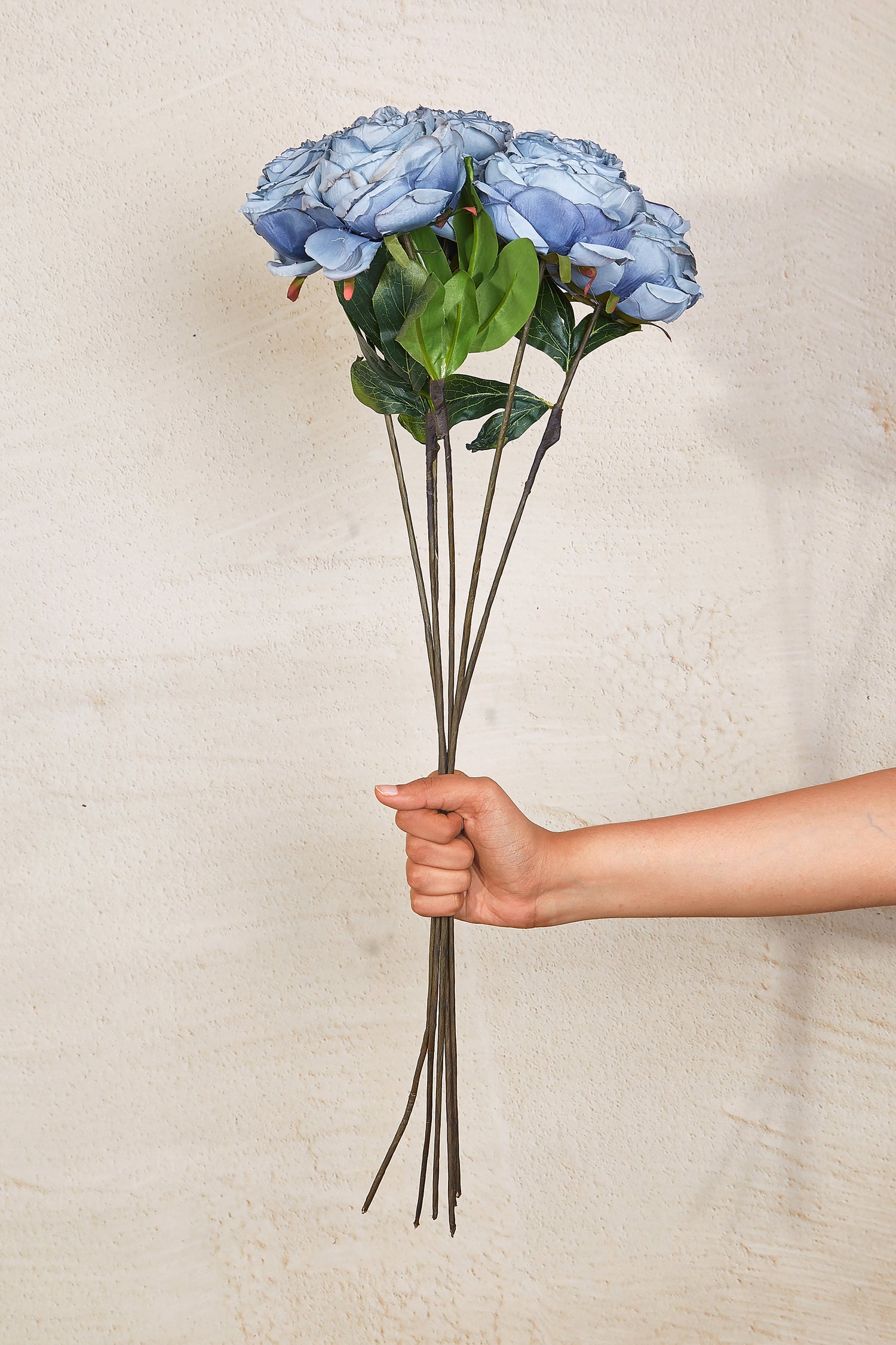 Artificial Blue Rose Bunch