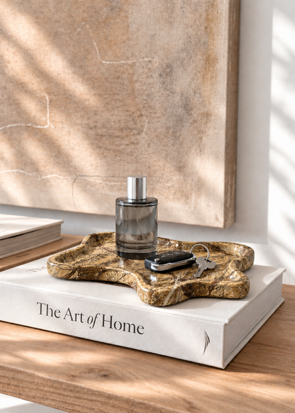 Marble Trinket Tray - Bidasar Brown