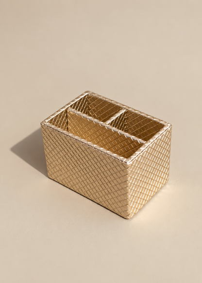 Braided Gold Cutlery Holder