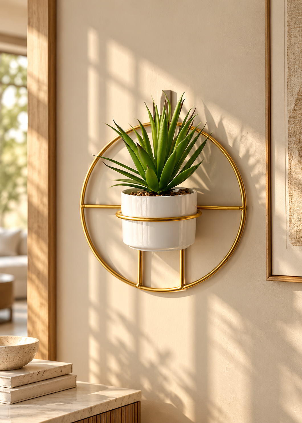 Artificial Spire Agave Wall Hanging Plant