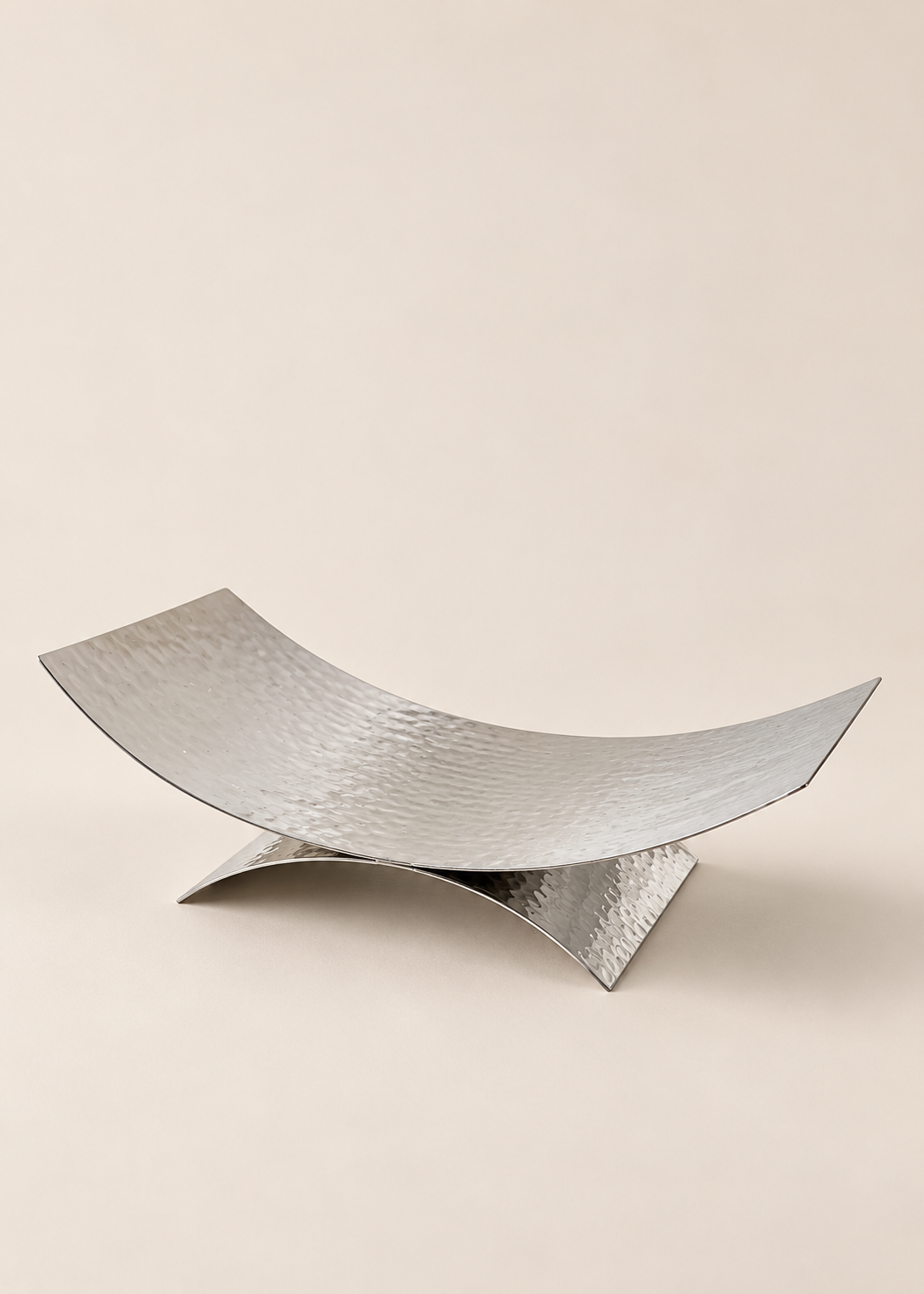 Sora Hammered Tray - Silver
