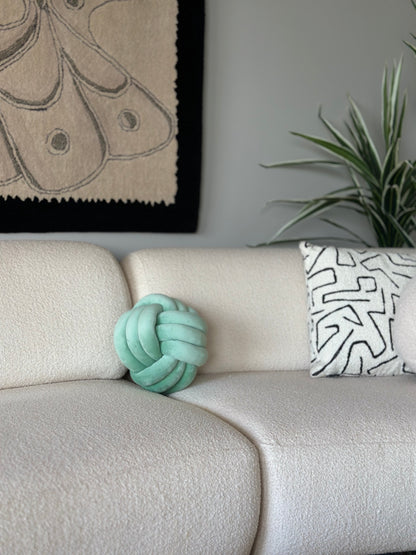 Nico Big Knotted Pillow - Green