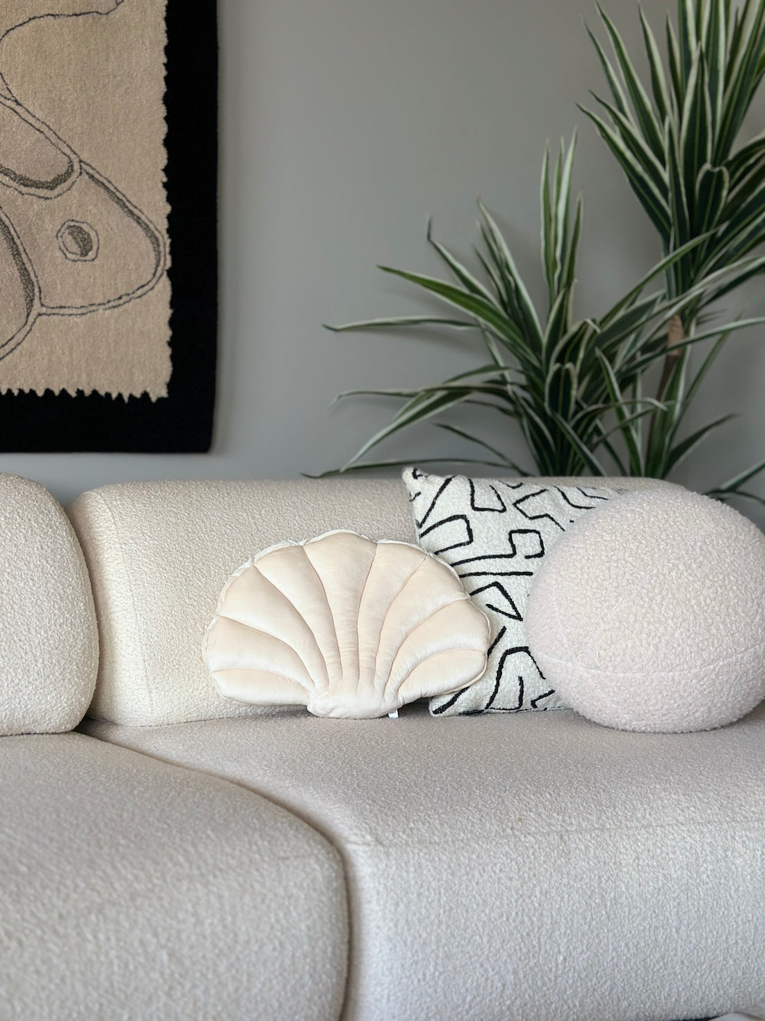 Shell Pillow - Ivory