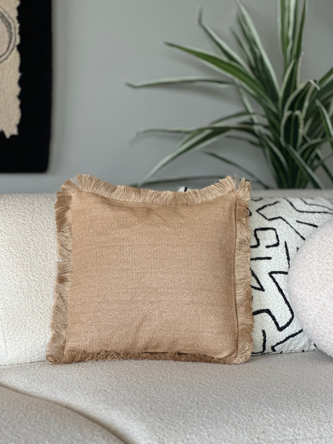 Sparkle Cushion Cover - Brown