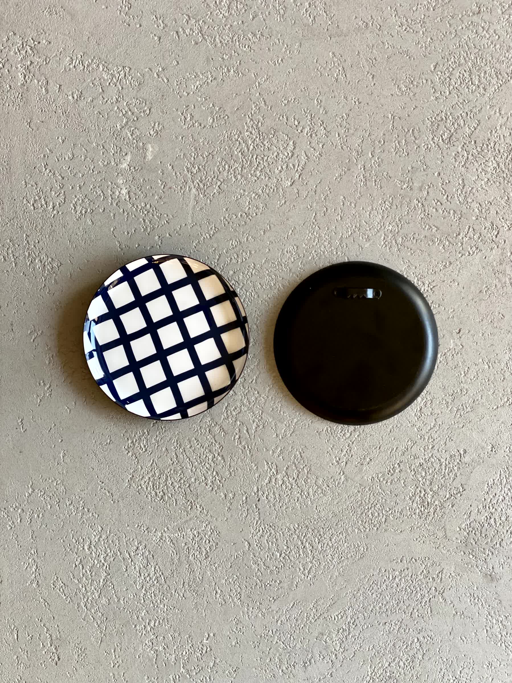 Indigo Wall Plates (Set of 3)