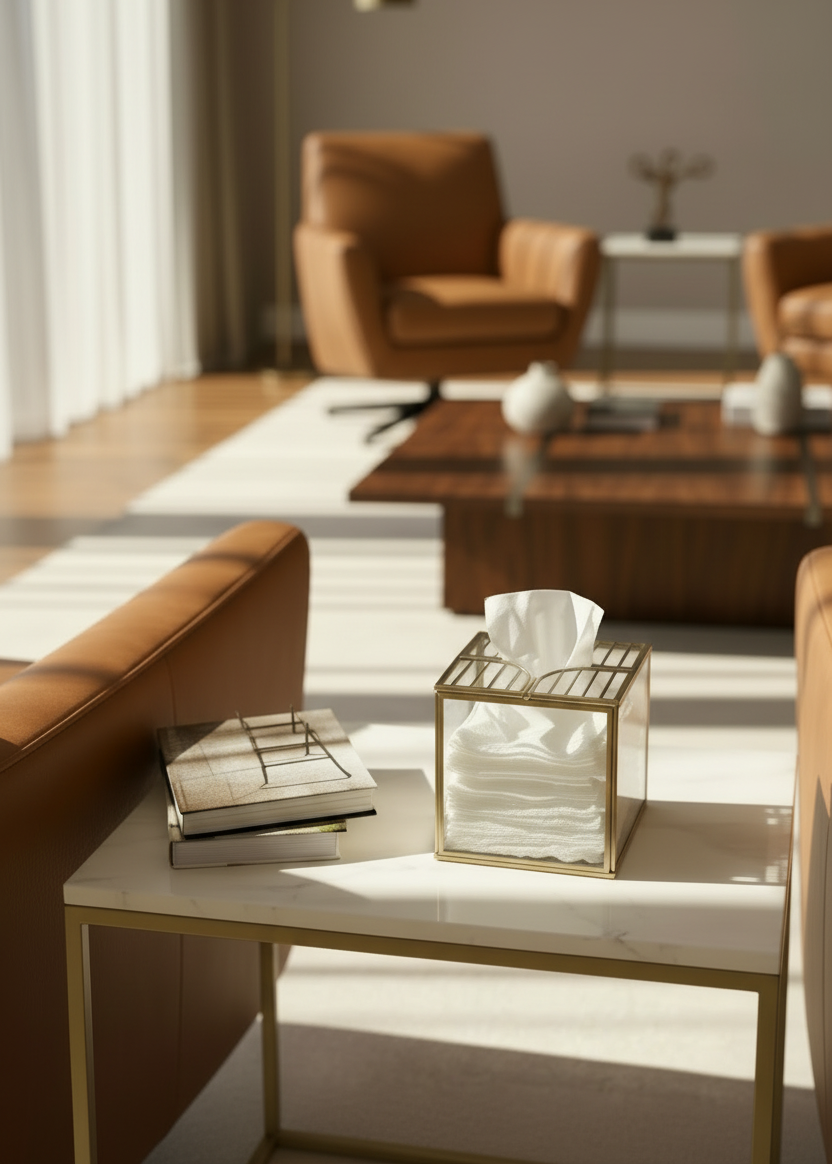 Milan Square Tissue Box