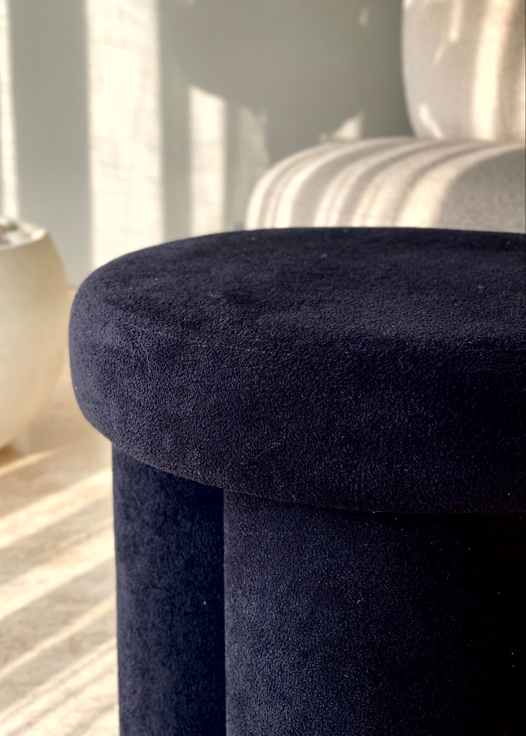 Derby Pouffe - Black
