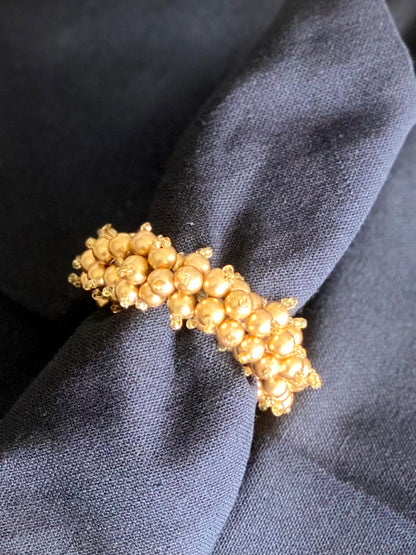 Gold Bell Napkin Ring - Set of 4