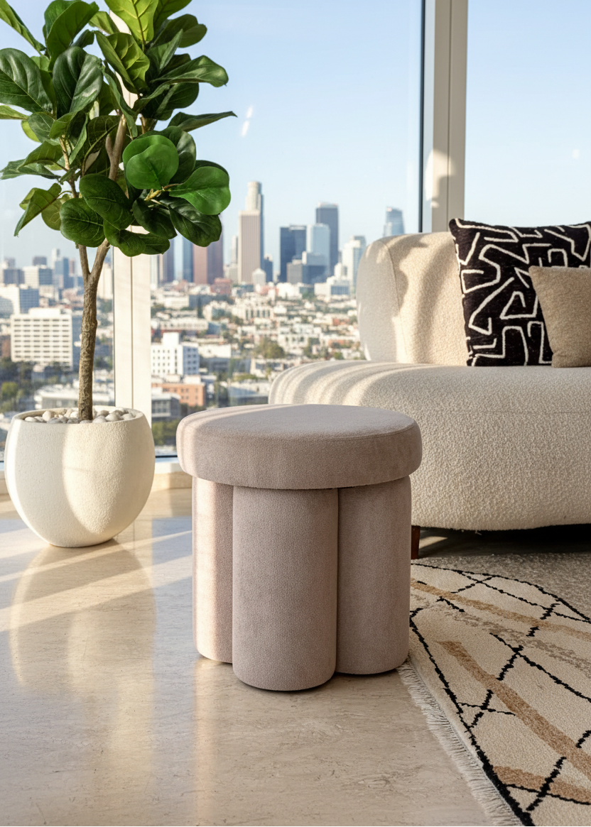Derby Pouffe - Beige