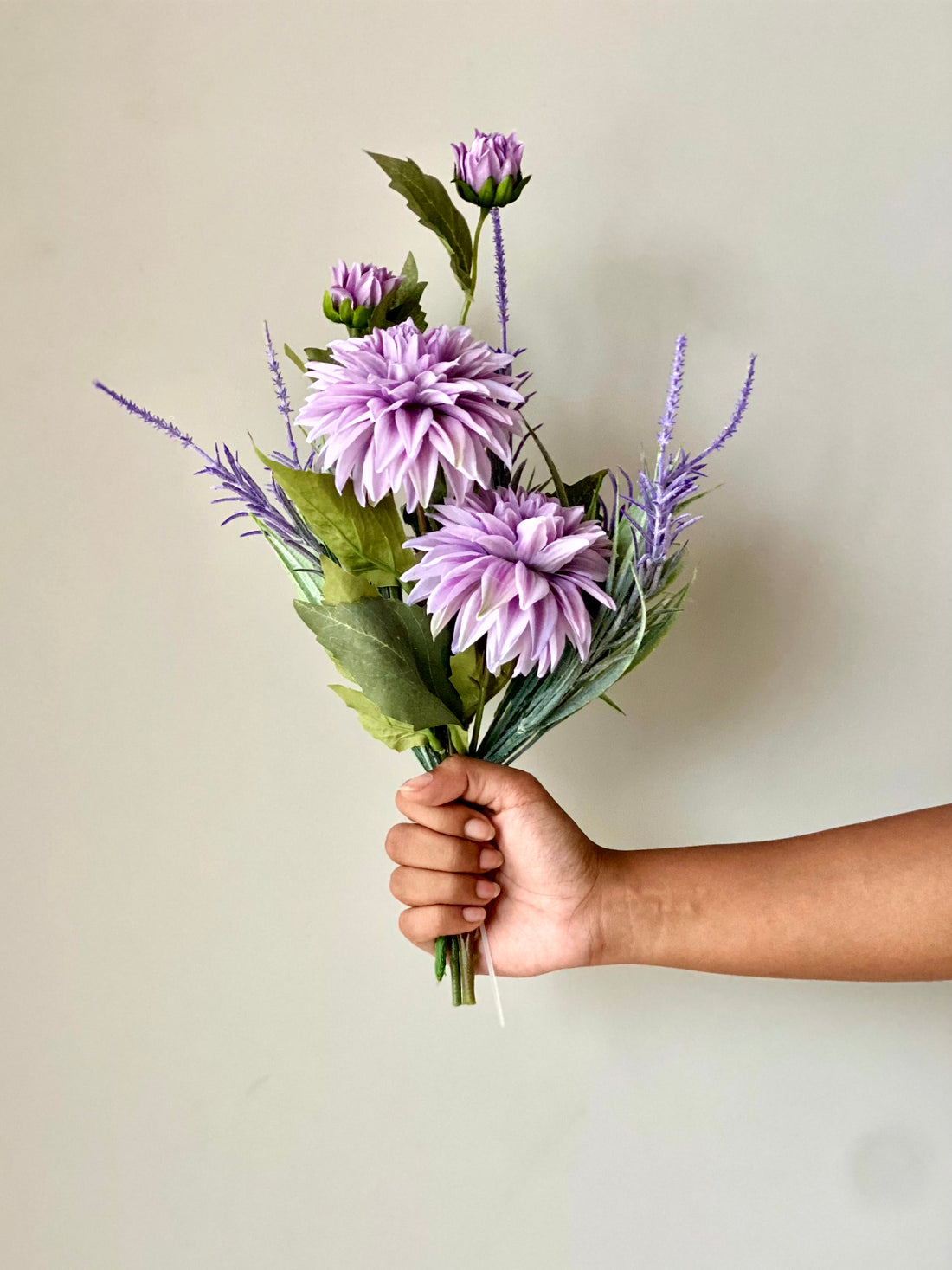 Artificial Mixed Flower Bunch - Lilac