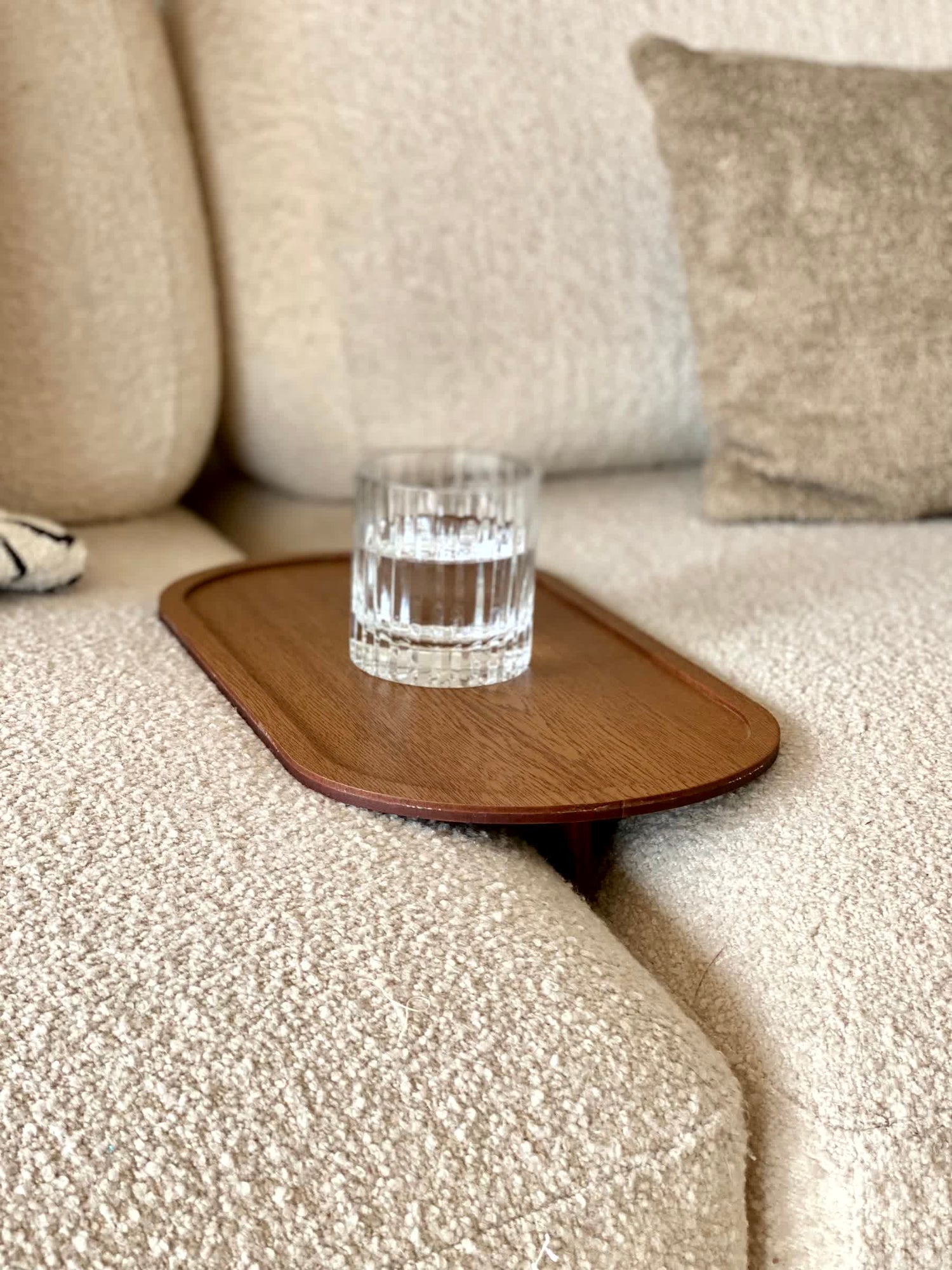 Elm Sofa Tray - Brown