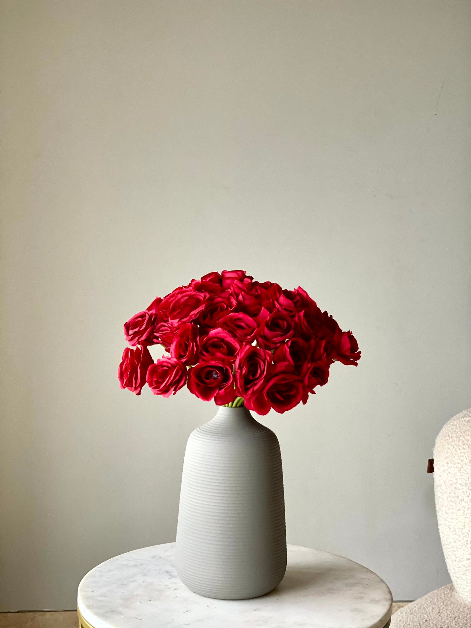 Artificial Rose Bunch - Red