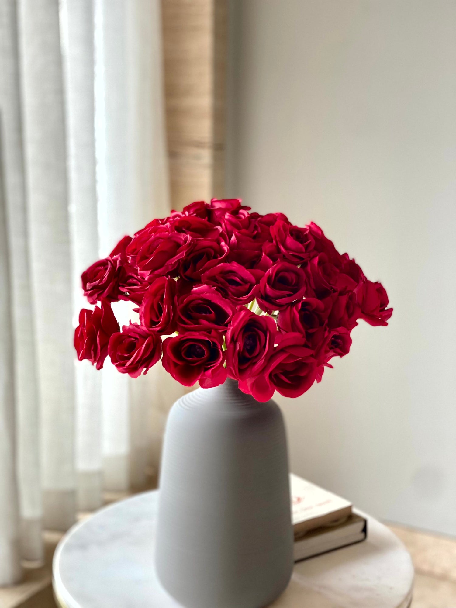 Artificial Rose Bunch - Red