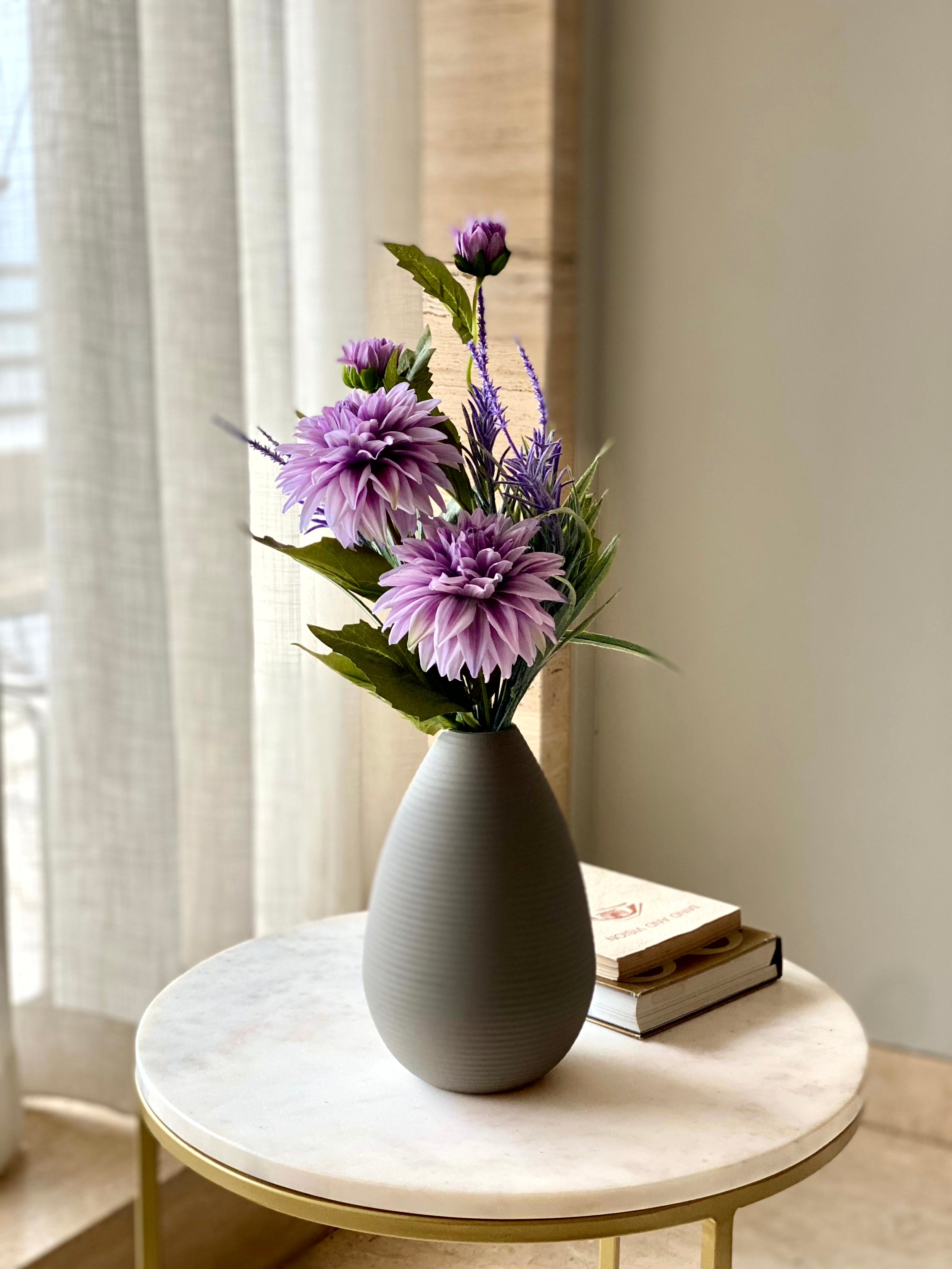 Artificial Mixed Flower Bunch - Lilac