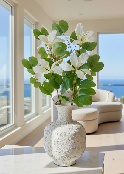 Artificial Bauhinia Flower Stem - White (Set of 2)