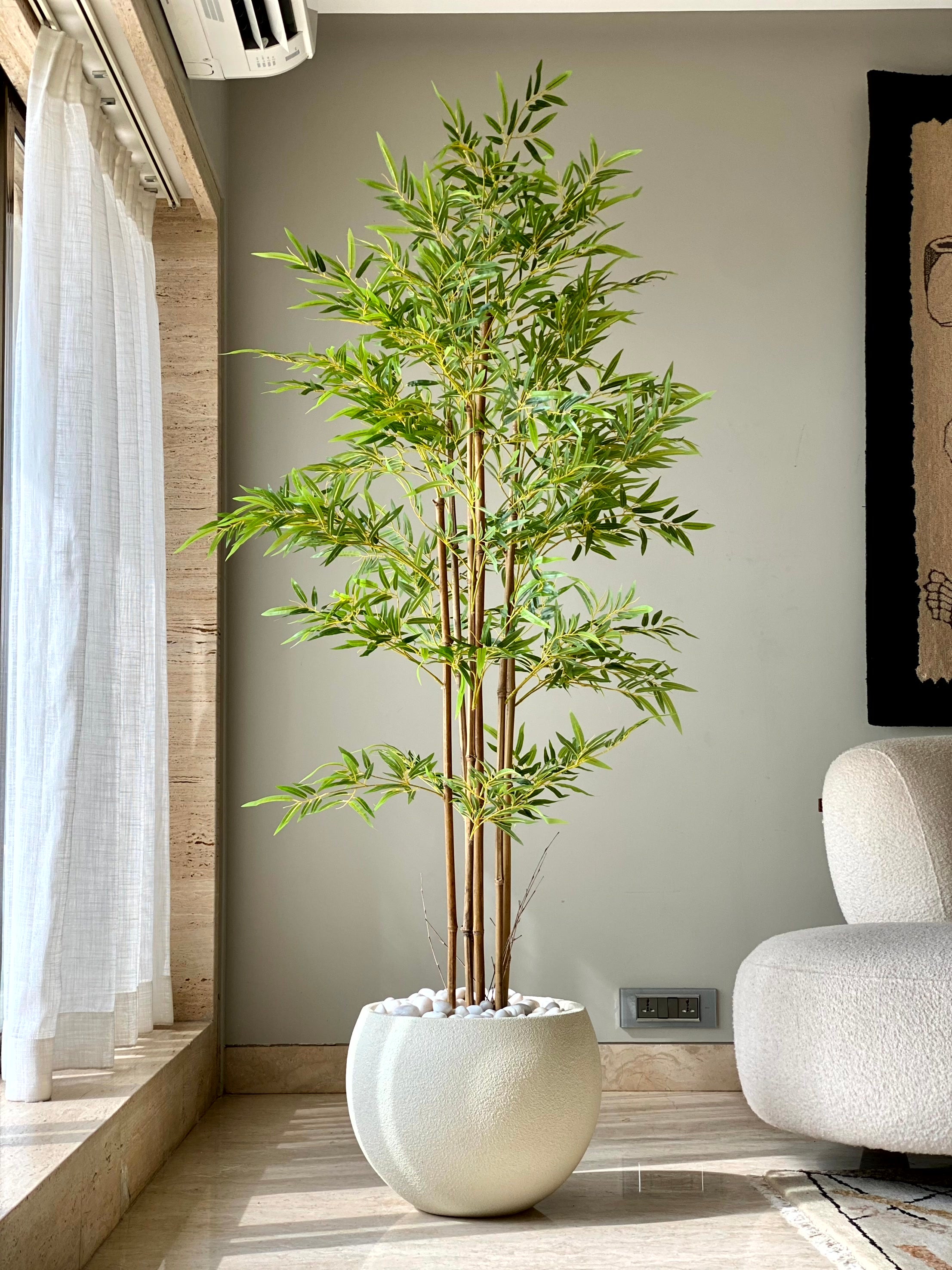 Artificial plant in deals bamboo vase