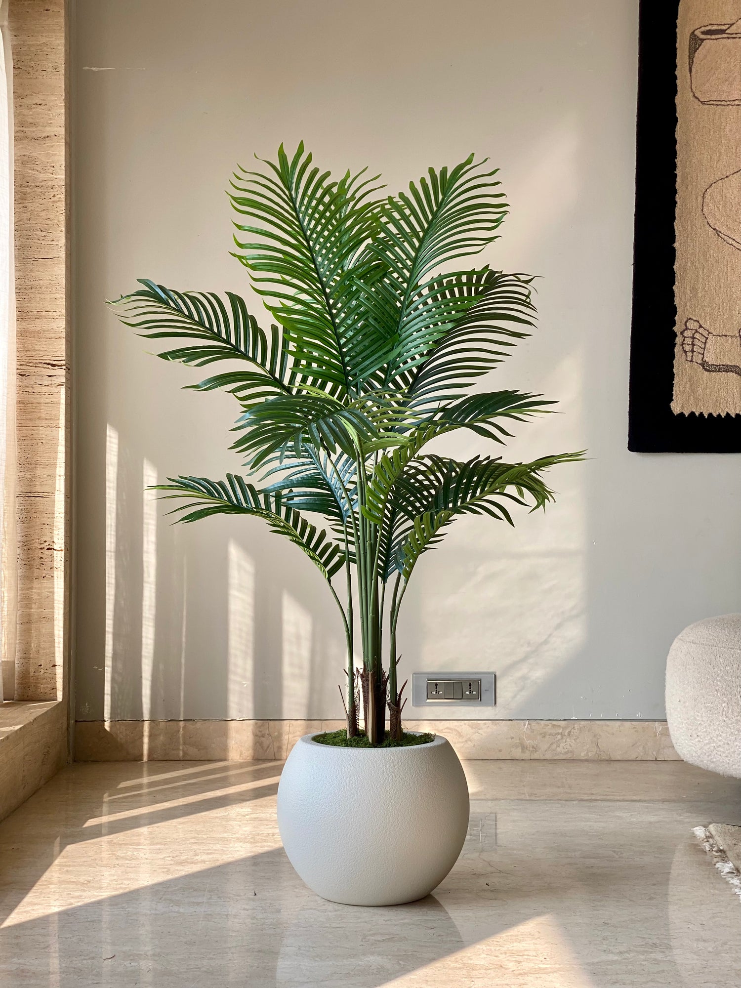 Artificial Areca Palm Plant + Pot - 4.5 Feet