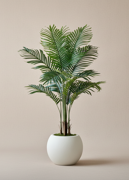 Artificial Areca Palm Plant + Pot - 4.5 Feet