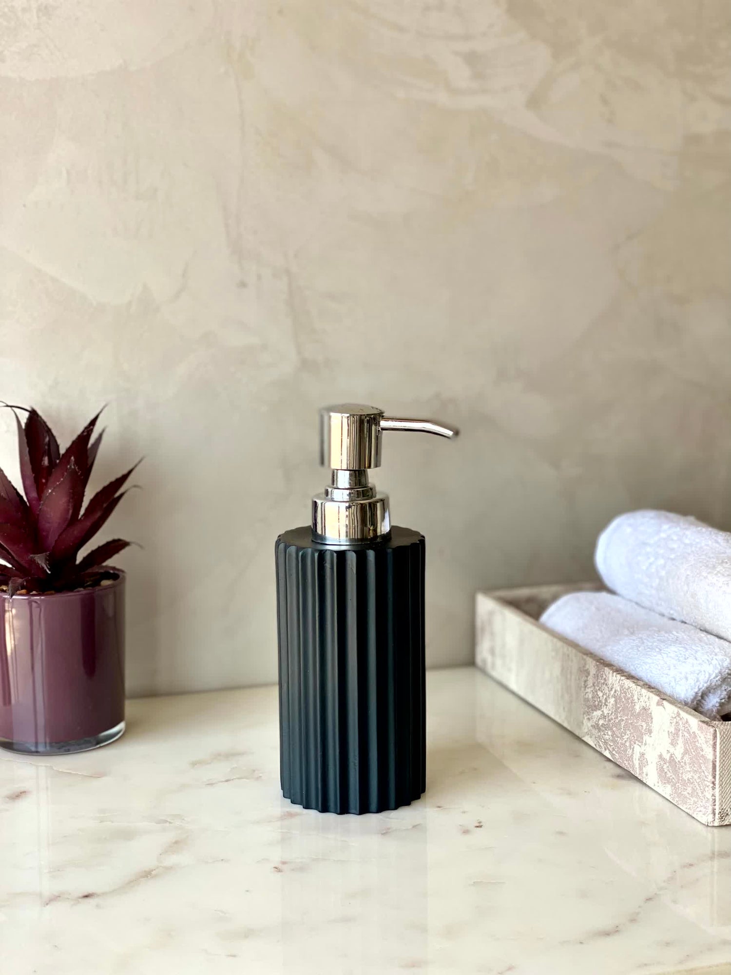 Fluted Bathroom Dispenser
