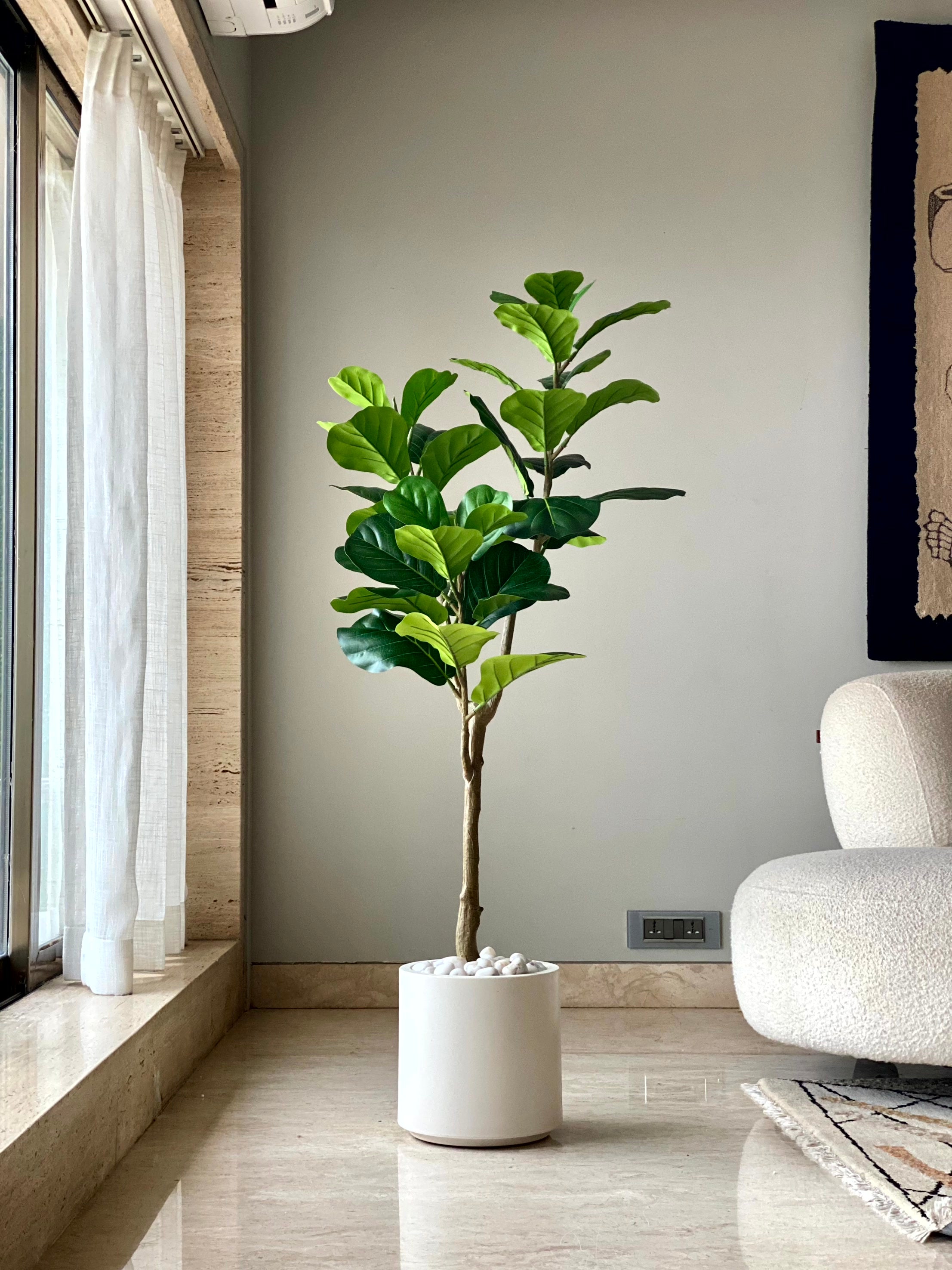 Artificial Fiddle Leaf Fig Tree - 4.9 Feet