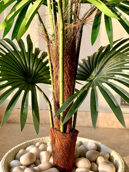 Artificial Fan Kwai Palm Plant - 4 Feet