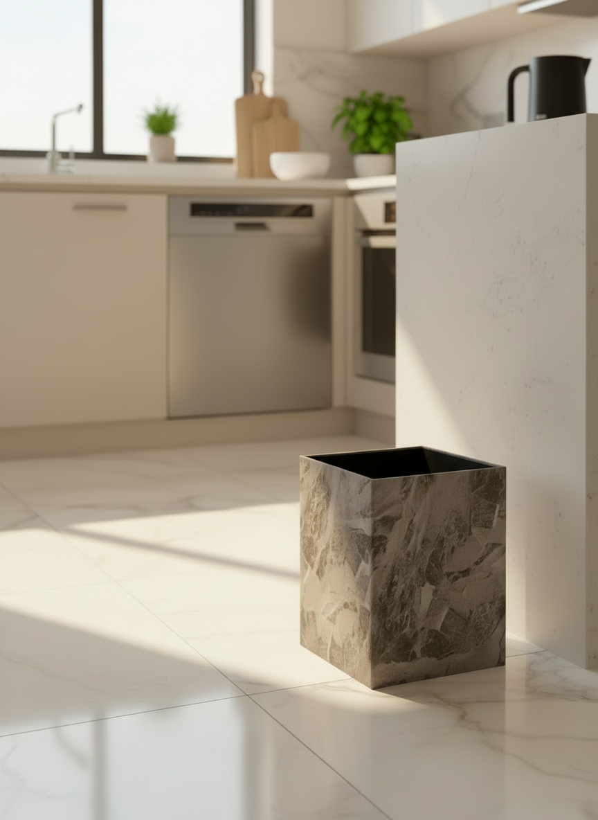 Indo Mocha Square Dustbin