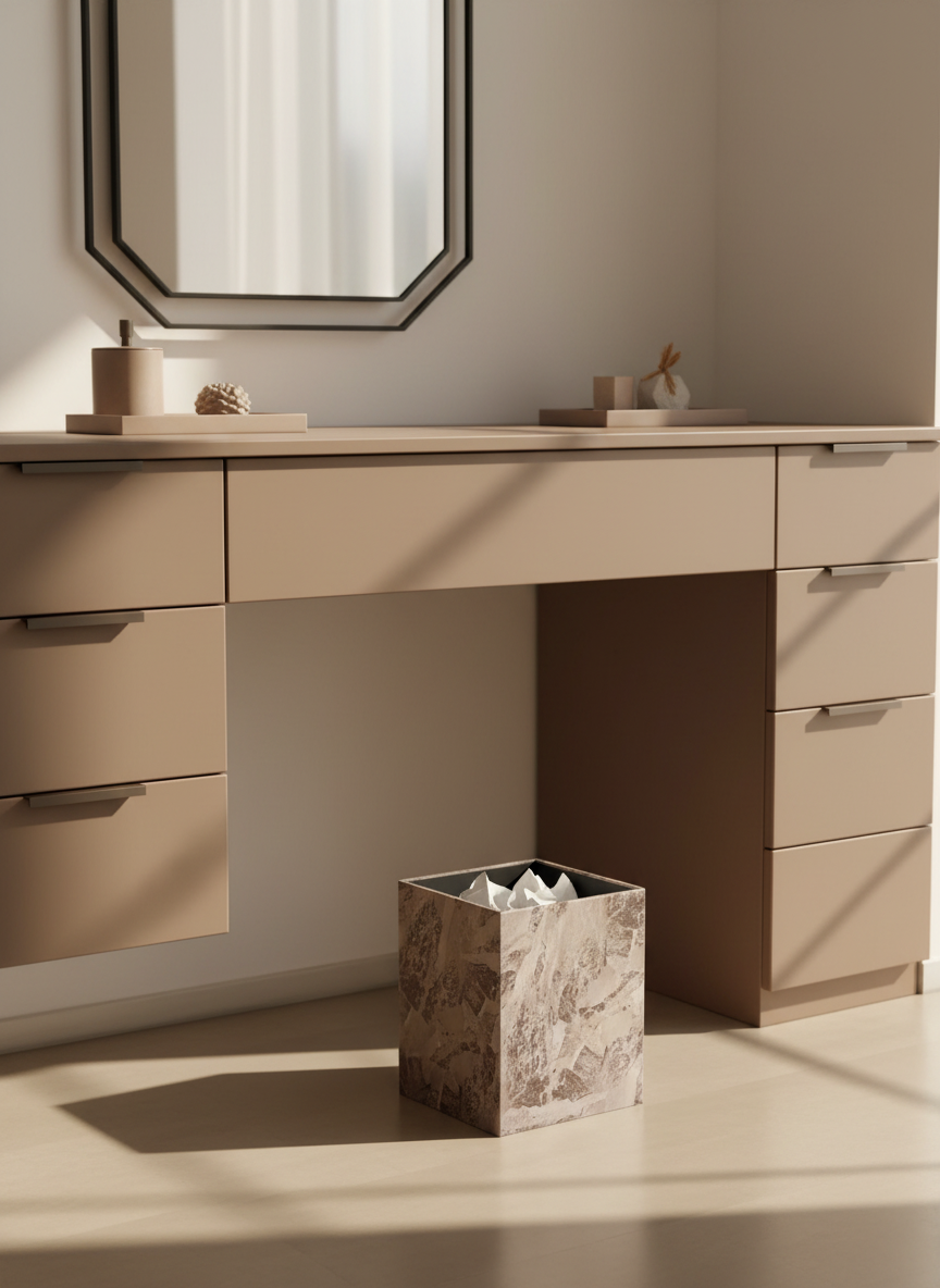 Indo Mocha Square Dustbin