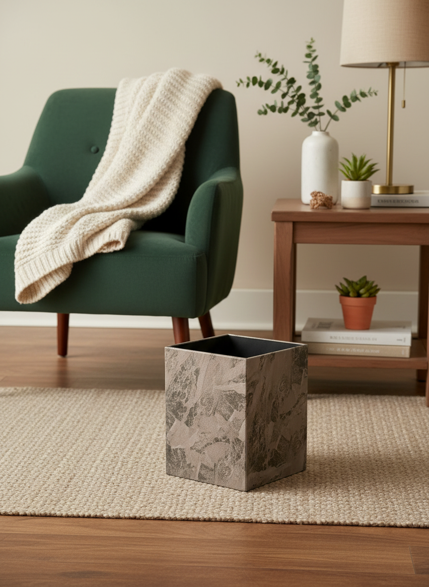 Indo Mocha Square Dustbin