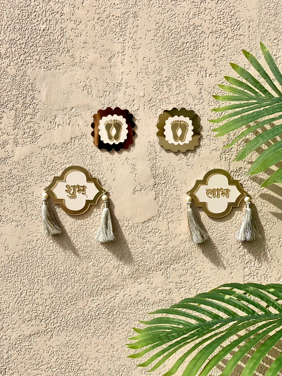 Shubh Labh Latkan & Pagla - White (Set of 4)