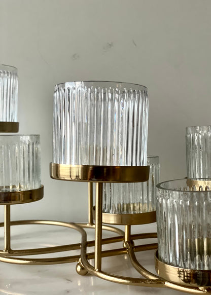 Meadow Fluted Tealight Holder – Set of 8