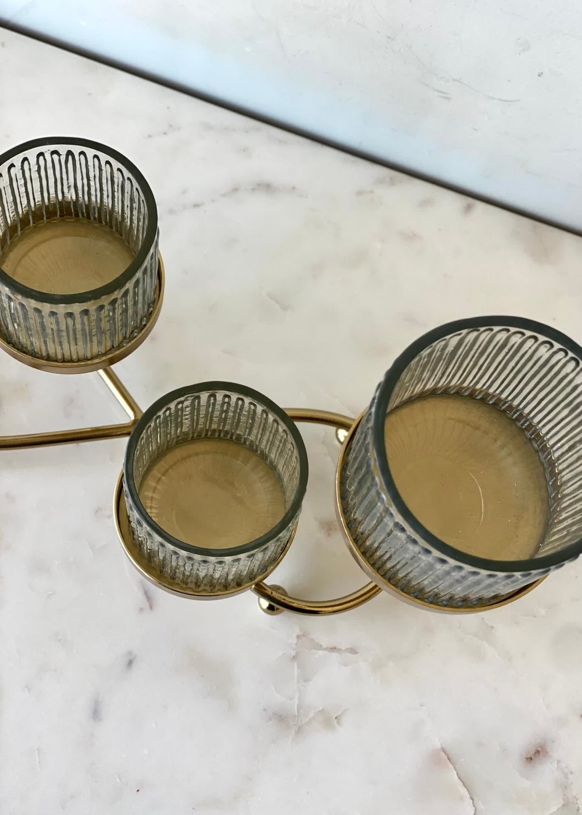 Meadow Fluted Tealight Holder – Set of 4