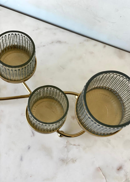Meadow Fluted Tealight Holder – Set of 4